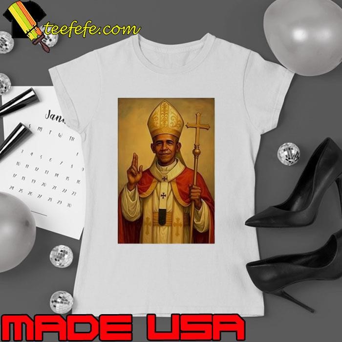 Obama Pope Francis Ladies tee