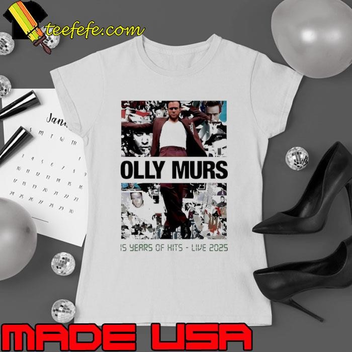 Olly Murs 15 years of hits live 2025 graphic Ladies tee