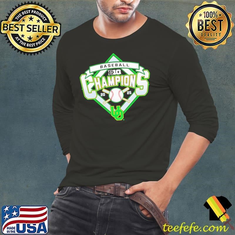 Oregon Ducks 2025 Big Ten Baseball Regular Season Champions Long Sleeve Tee