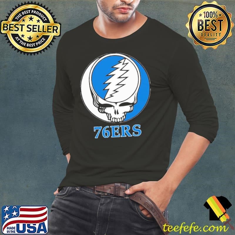 Philadelphia 76ers Grateful Dead logo shirt