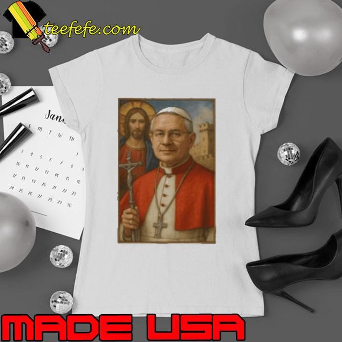 Poster Robert Prevost Pope Leo XIV First American Pope Retro shirt
