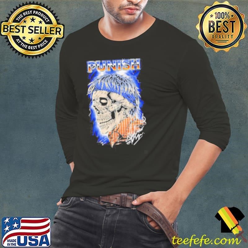 Punish skull lightning classic Long Sleeve Tee