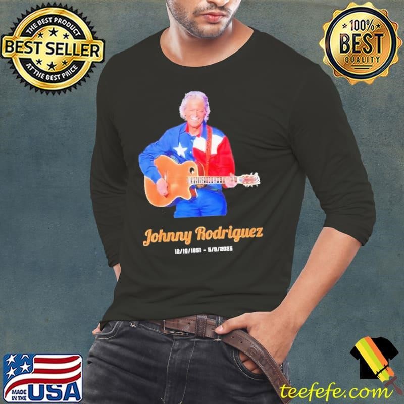 RIP Johnny Rodriguez 1951-2025 Long Sleeve Tee