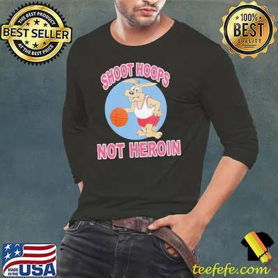 Rabbit Basketball Shoot Hoops Not Heroin Shirt