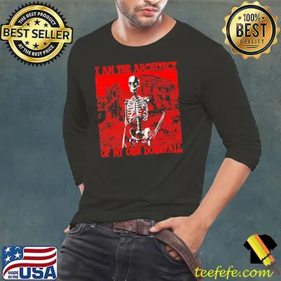 Skeleton I am the architect of my own downfall shirt