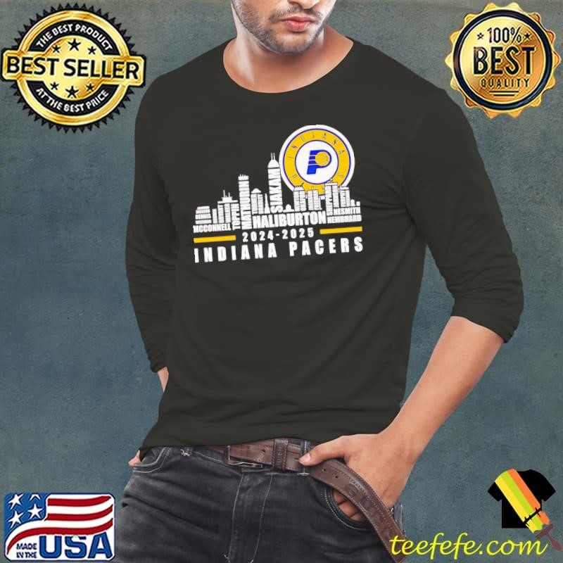 Skyline 2024 2025 Indiana Pacers names Long Sleeve Tee