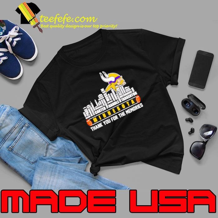 Skyline Minnesota thank you for the memories shirt