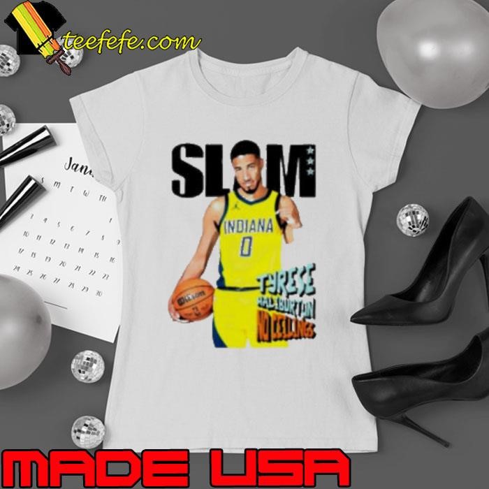 Slam Tyrese Haliburton no ceilings Indiana Pacers Ladies tee
