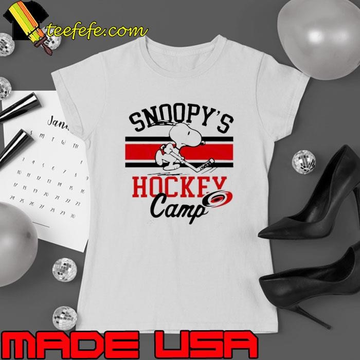 Snoopy Carolina Hurricanes Snoopy’s Camp logo Ladies tee