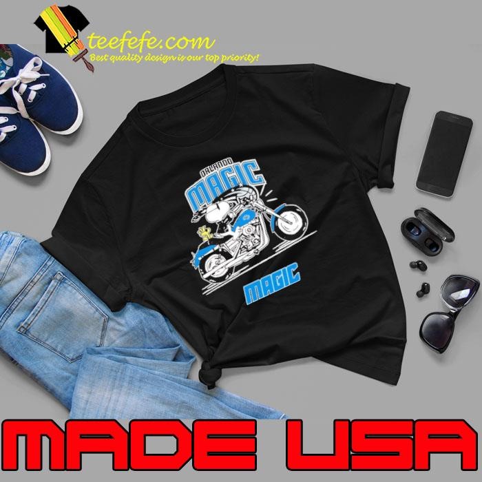 Snoopy and Woodstock driving motorbike Orlando Magic Unisex