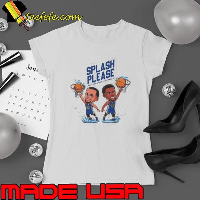 Splash Brothers Chibi Art Splash Please Curry Klay Warriors basketball Ladies tee