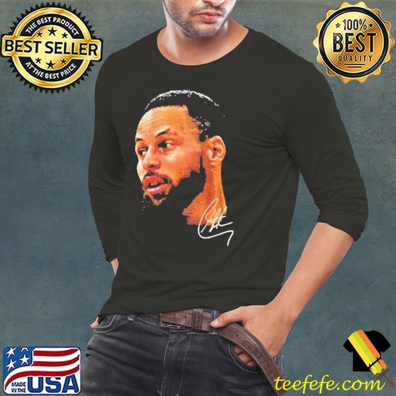 Stephen Curry NBA big face signature shirt
