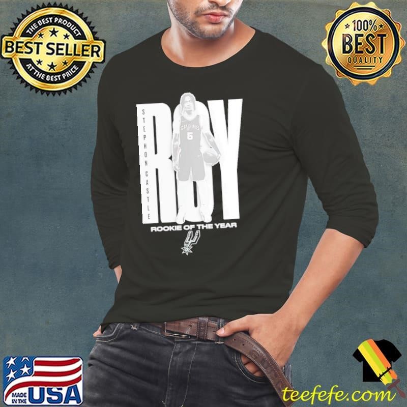 Stephon Castle San Antonio Spurs 2025 NBA Rookie of the Year Long Sleeve Tee