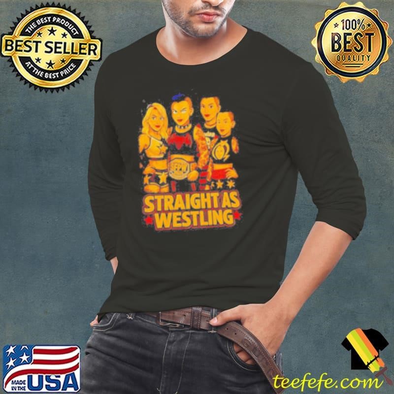 Straight As Wrestling graphic shirt