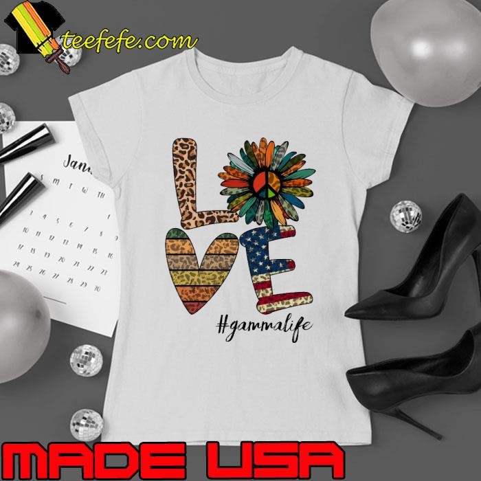 Sunflower Hippie Love Gamma Life Leopard Ladies tee