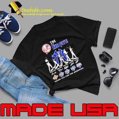 The Fab Five New York Yankees Abbey Road thank you for the memories shirt