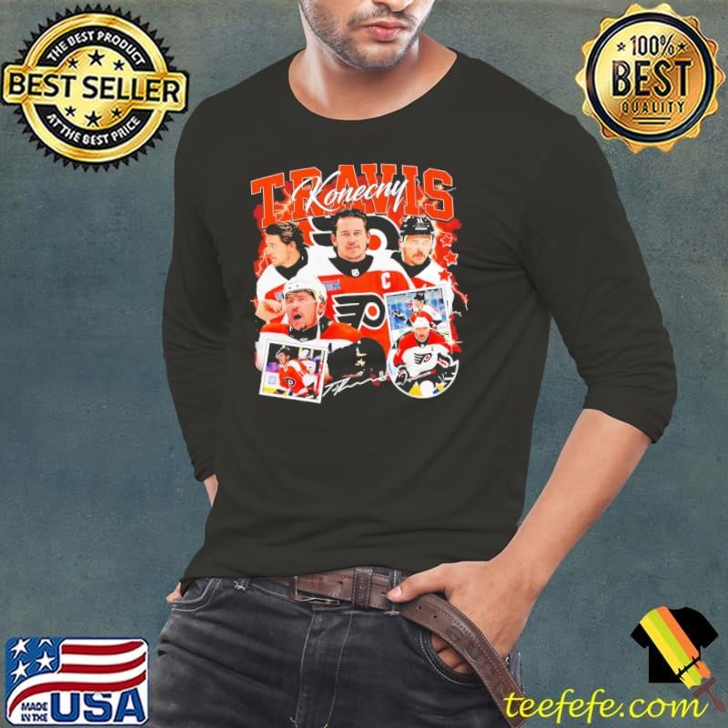 Travis Konecny Philadelphia Flyers ice hockey American professional hockey Championship signature shirt