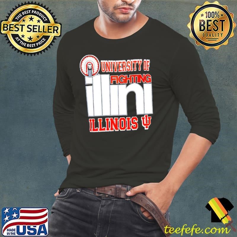University of Fighting Illini Illinois logo Long Sleeve Tee