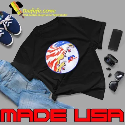 Usa hockey Eagle circle logo shirt