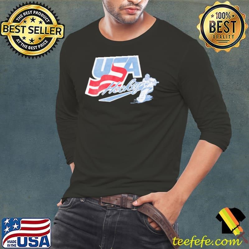 Usa hockey Goalie logo Long Sleeve Tee
