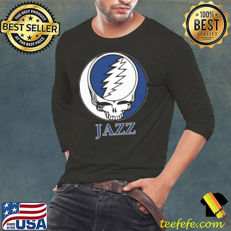 Utah Jazz Grateful Dead logo Long Sleeve Tee