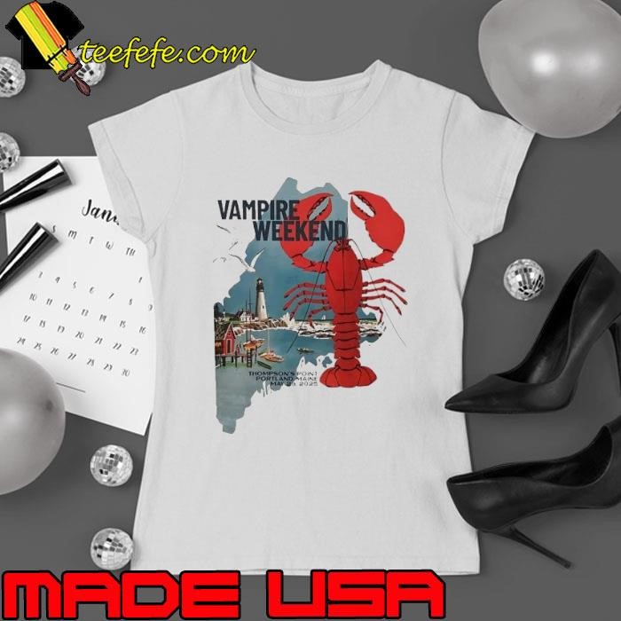 Vampire Weekend Thompson’s Point Maine May 29 2025 Ladies tee