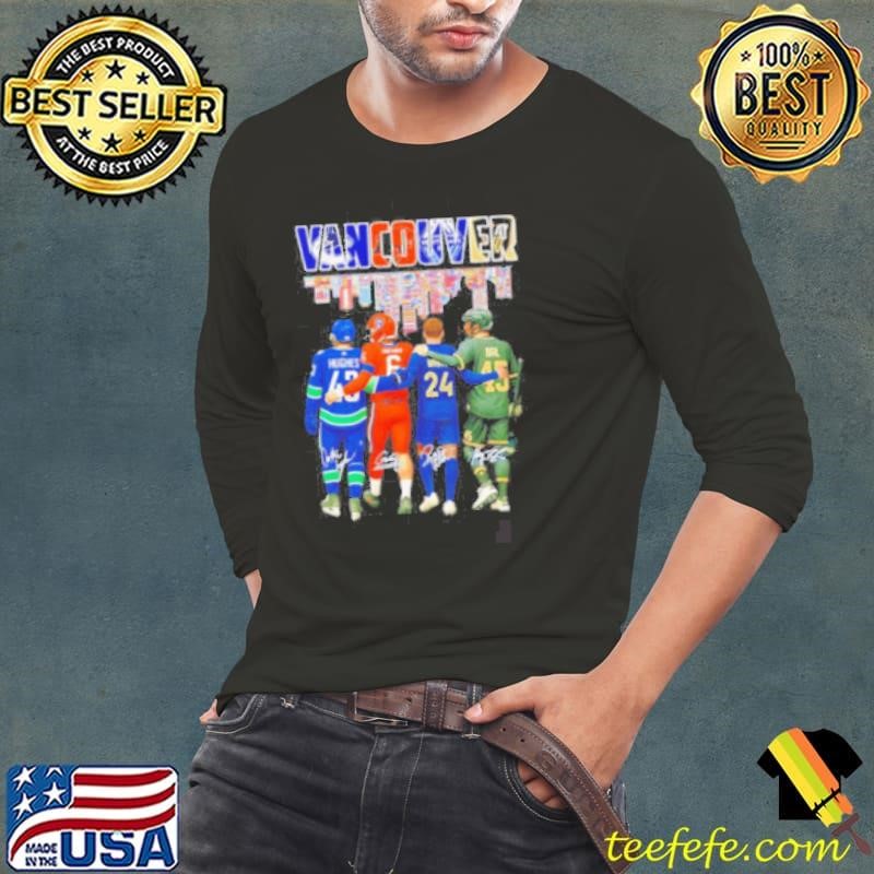 Vancouver Hughes Shrader White and Bal signature Long Sleeve Tee