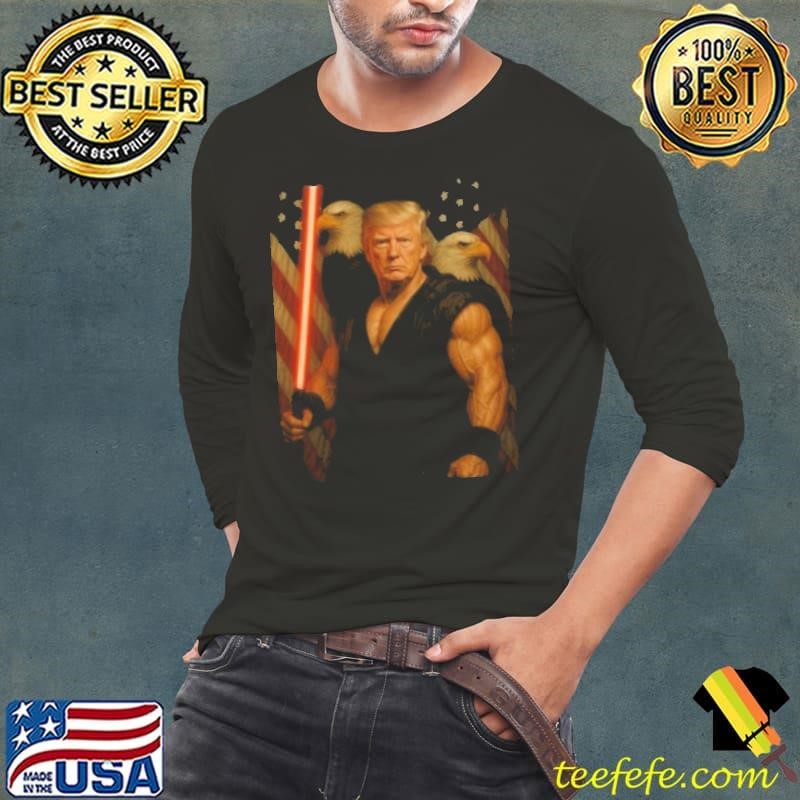 White House Trump On Star Wars Day 2025 Eagle usa Flag shirt