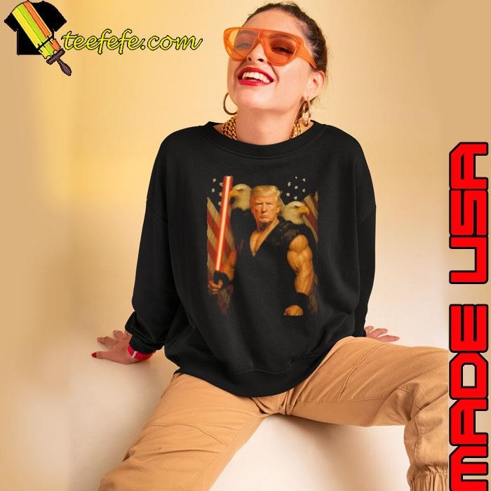 White House Trump On Star Wars Day 2025 Eagle usa Flag Sweatshirt