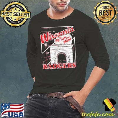 Wisconsin badgers by the light of the moon shirt