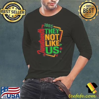 juneteenth 1865 they not like us shirt
