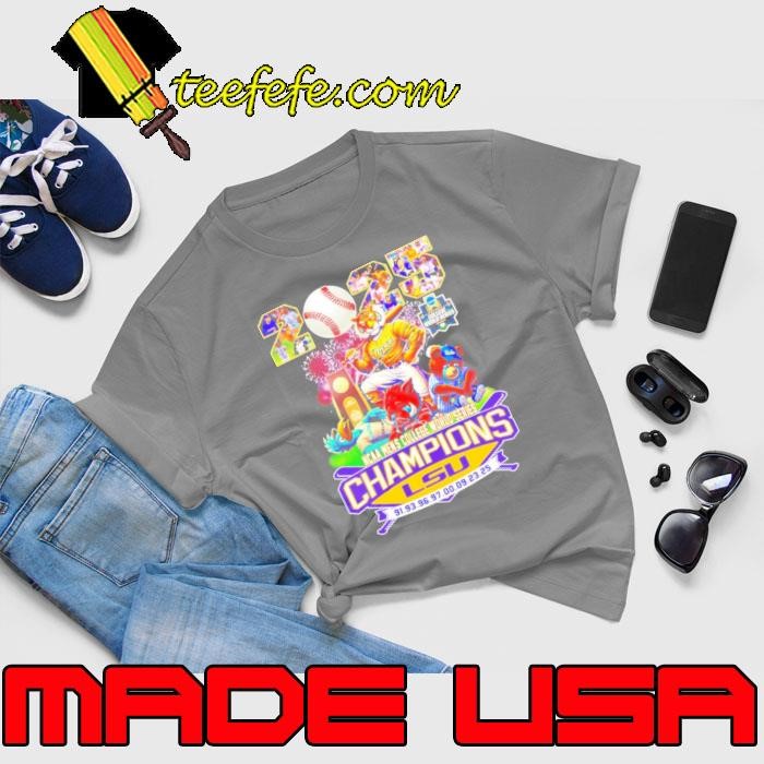 2025 NCAA Men’s College World Series Champions LSU Tigers Mascot Unisex