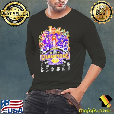 2025 National Champions LSU Tigers baseball signatures shirt