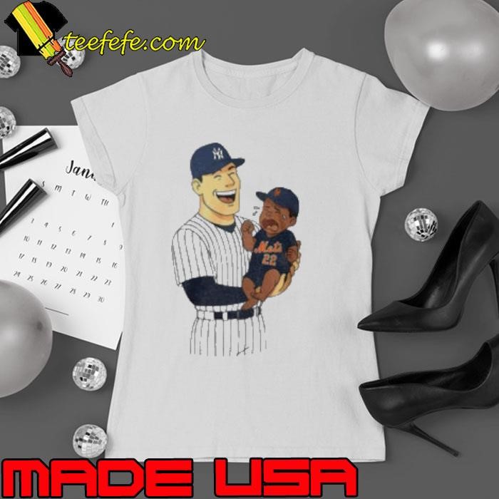 Aaron Judge Carrying Juan Soto baby crying MLB Ladies tee
