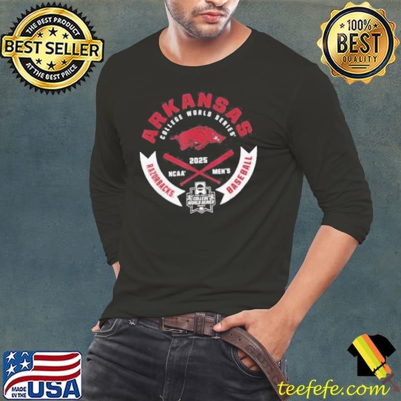 Arkansas Razorbacks College World Series 2025 MCWS Gray Shirt