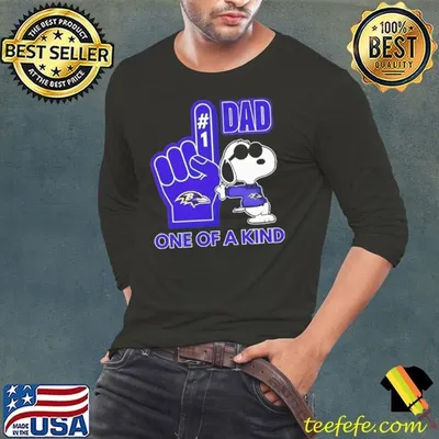 Baltimore Ravens Snoopy Peanuts hash 1 dad one of a kind shirt
