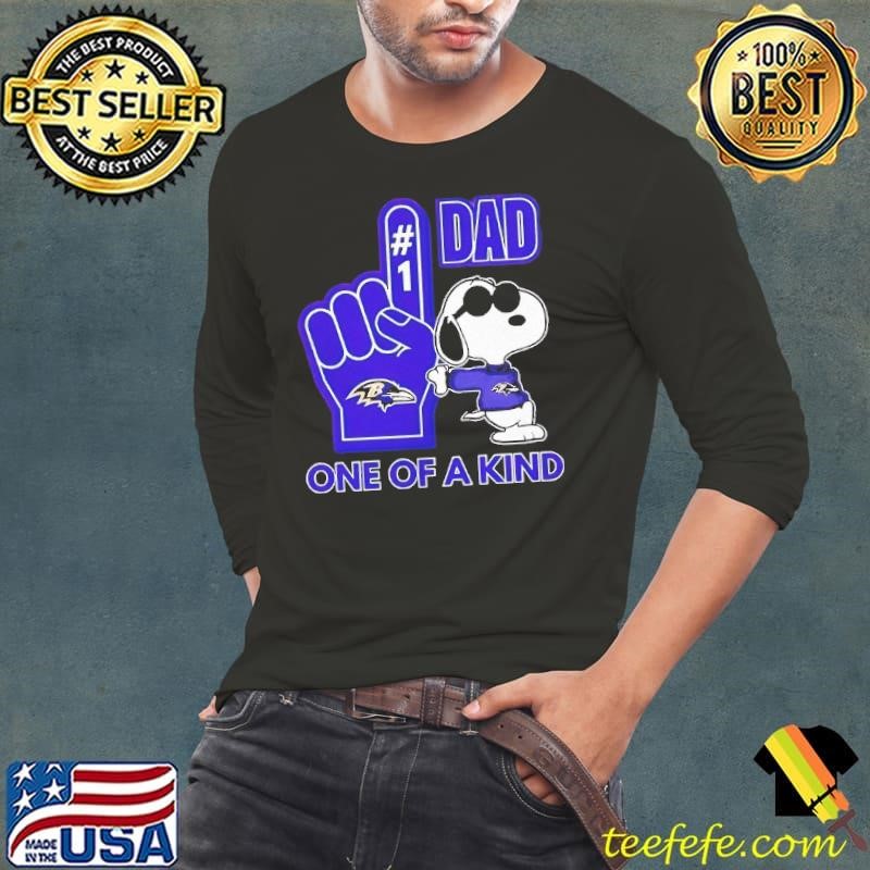 Baltimore Ravens Snoopy Peanuts hash 1 dad one of a kind shirt