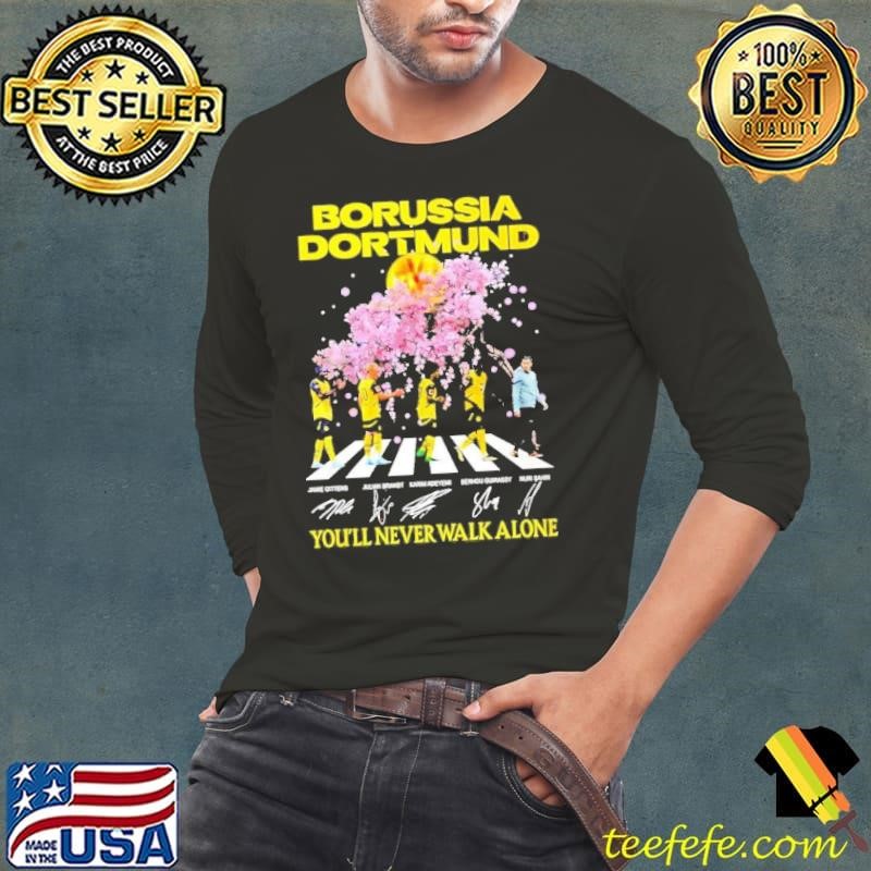 Borussia Dortmund abbey road you’ll never walk alone signature Long Sleeve Tee