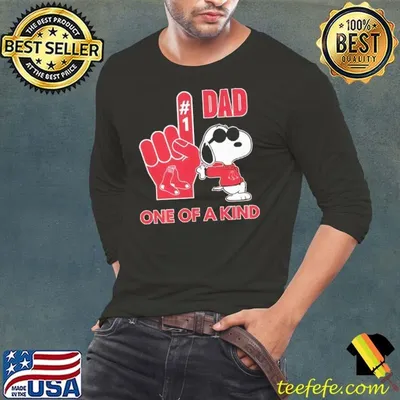 Boston Red Sox Snoopy Peanuts hash 1 dad one of a kind shirt