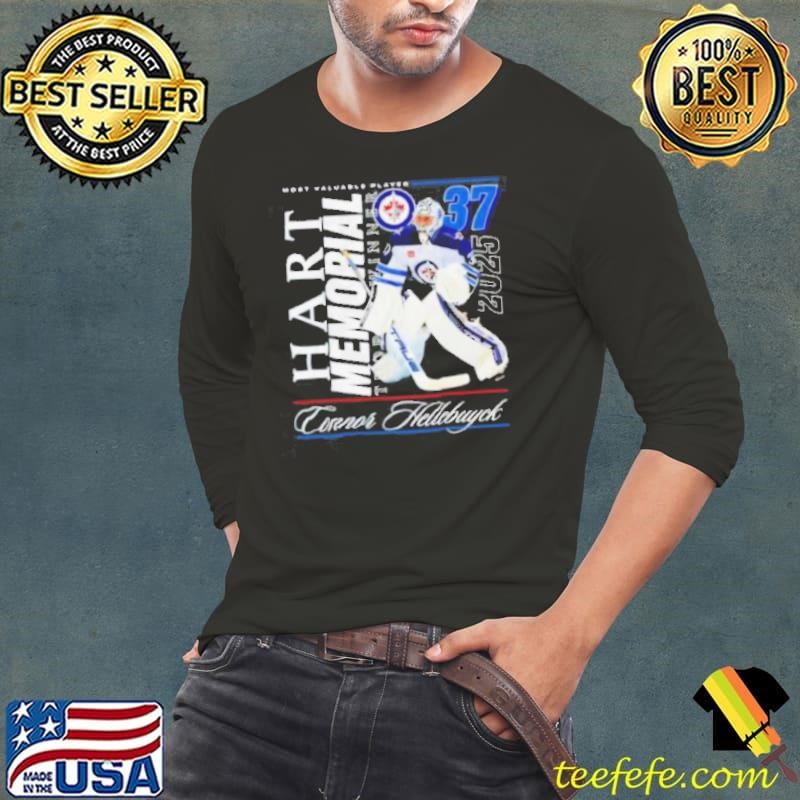 Connor Hellebuyck Winnipeg Jets NHL 2025 Hart Trophy Winner graphic shirt