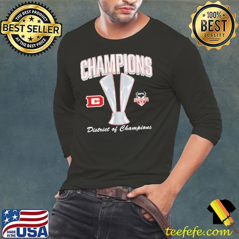 DC Defenders 2025 UFL Champions District Of Champions Long Sleeve Tee