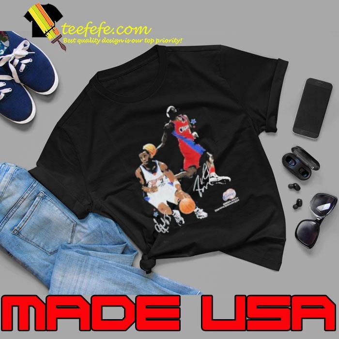 Darius Miles and Quentin Richardson Los Angeles Clippers NBA Basketball signatures Unisex