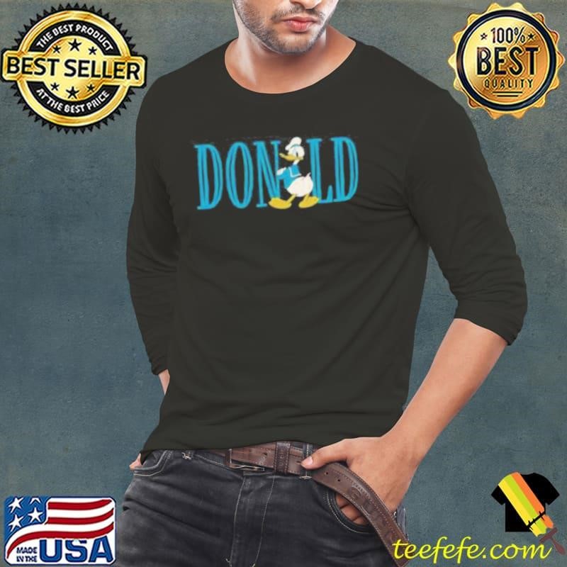 Disney Mickey and Friends Donald Duck Lettering Classic Shirt