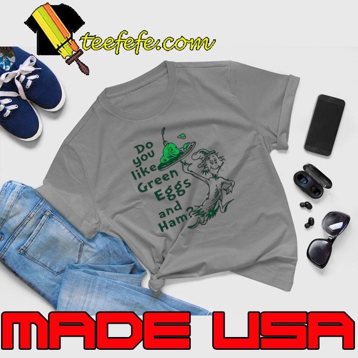 Dr.Seuss do you like green eggs and ham cat in the hat shirt