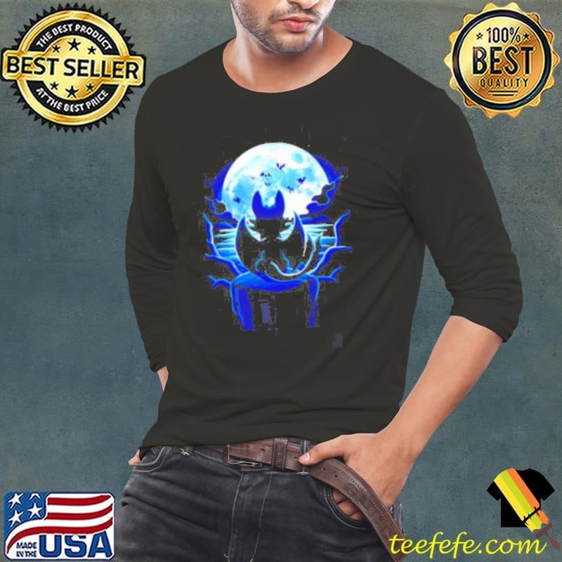 Dragon Land under the moonlight Long Sleeve Tee