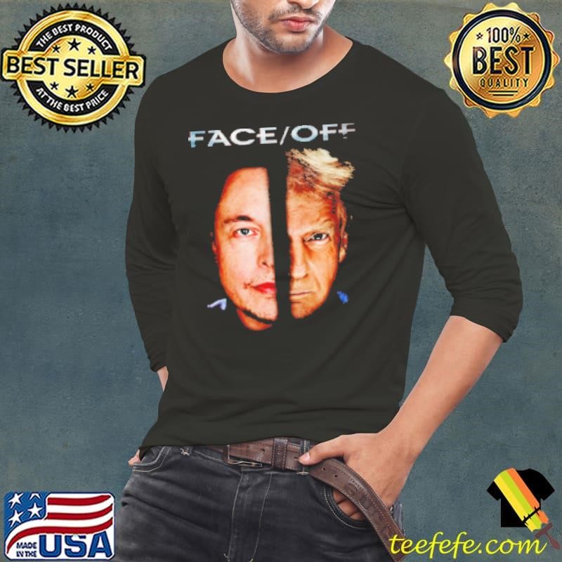 Elon Vs Trump Face Off Long Sleeve Tee