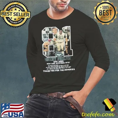 Gerry Philbin New York Jets Tribute Shirt