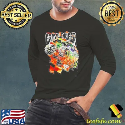 Grave Digger car retro shirt