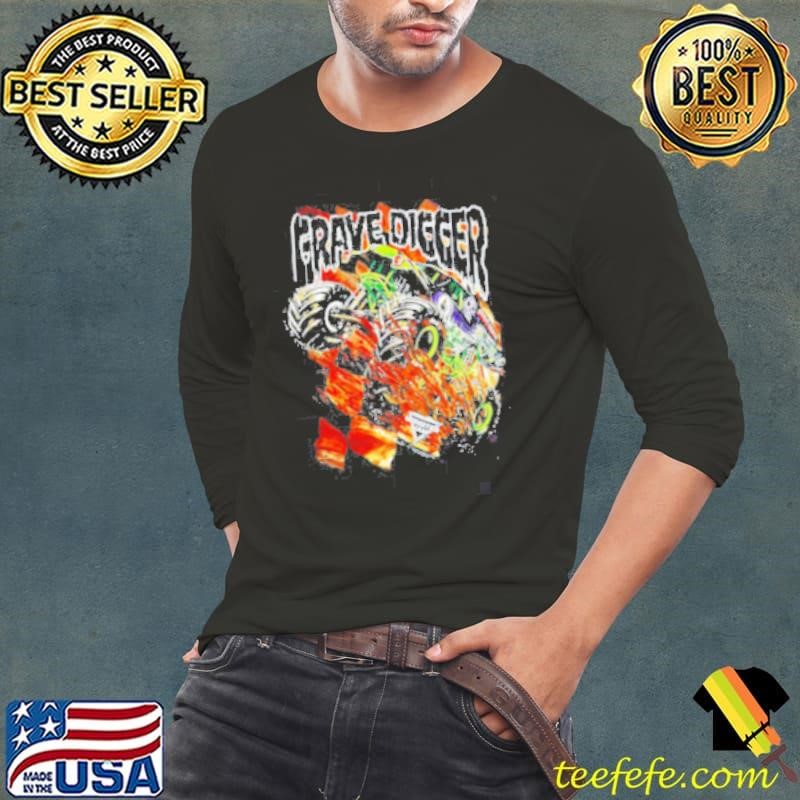 Grave Digger car retro shirt