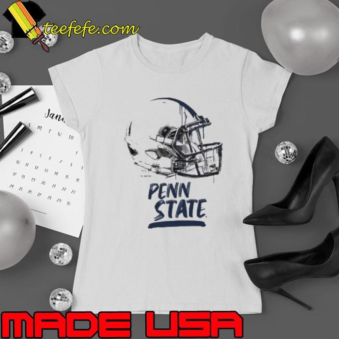 Infant Vive La Fete Gray Penn State Nittany Lions Dripping Football Helmet Ladies tee